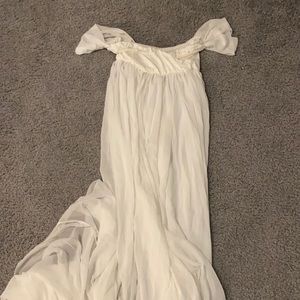 White Maternity Dress